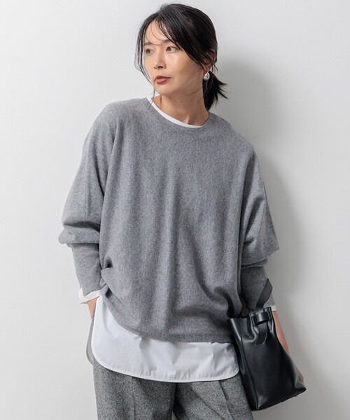 ニット セーター 「洗える」ピュアカシミヤ ドルマンスリーブ ニット レディース 23区 ニット セーター 「洗える」ピュアカシミヤ ドルマン