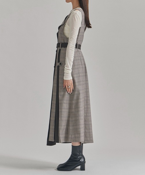 UNITED TOKYO ジャンパースカート トレンチラべルジャンパースカート  