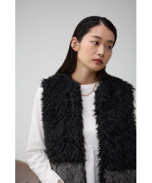 AZUL BY MOUSSY（アズールバイマウジー） ベスト ジレ プードル