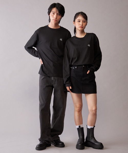 Calvin Klein カルバン・クライン tシャツ WEB限定 ユニセックス ロングスリーブTシャツ 2枚パック メンズ レディース ZOZOTOWN Yahoo 店 - 通販 - Yahoo ショッピング