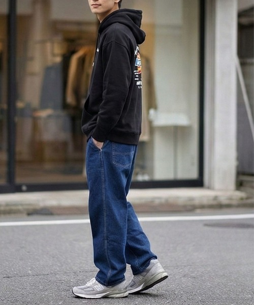 90sデッドストックDROORS フーディ パーカー ビッグシルエット sk8 Dickies（ディッキーズ） パーカー 「別注限定展開」Dickies 裏起毛