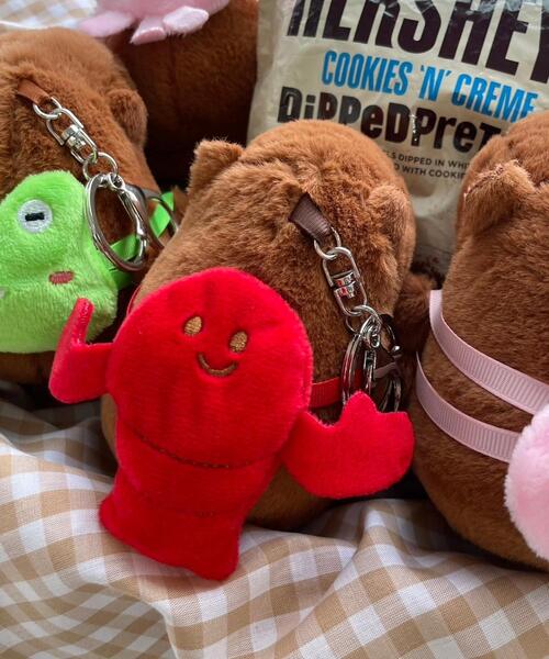WEGO（ウィゴー） キーホルダー WEGO/リュックカピバラぬいぐるみ