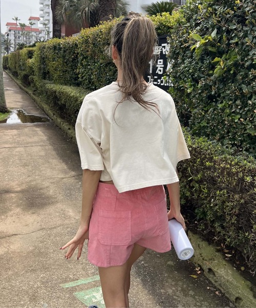 rosymonster キルティングコーデュロイショートパンツ ROXY パンツ SESSIONS SHORT 2/ロキシーサマーコーデュロイ