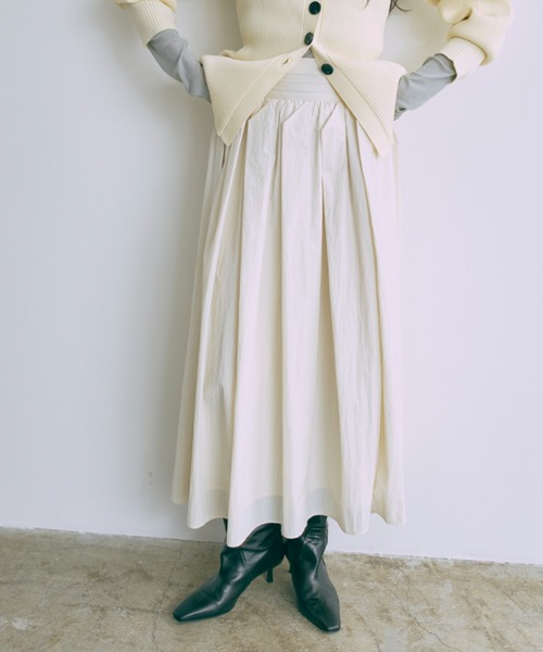 EN NEUME ロング スカート Matte Taffeta Skirt : ZOZOTOWN Yahoo!店