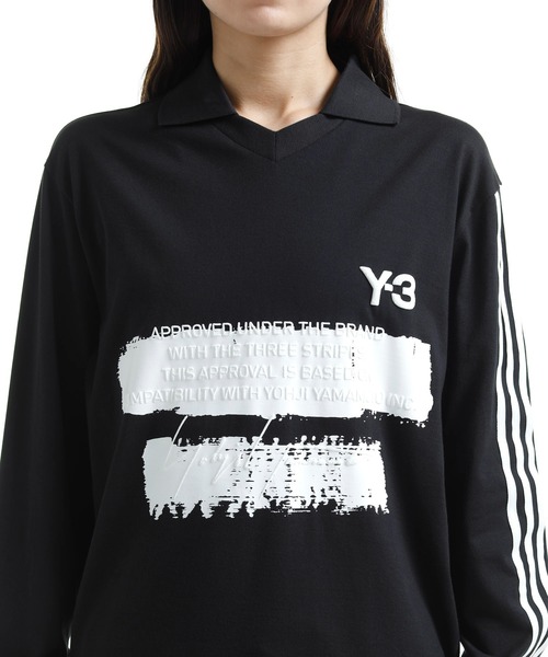 Y-3 tシャツ U GFX LOGO LS T メンズ レディース : ZOZOTOWN