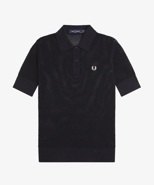 フレッドペリー メッシュポロ Open-Knit Polo Shirt FRED PERRY ポロシャツ ポロ Open-Knit Polo Shirt／オープン