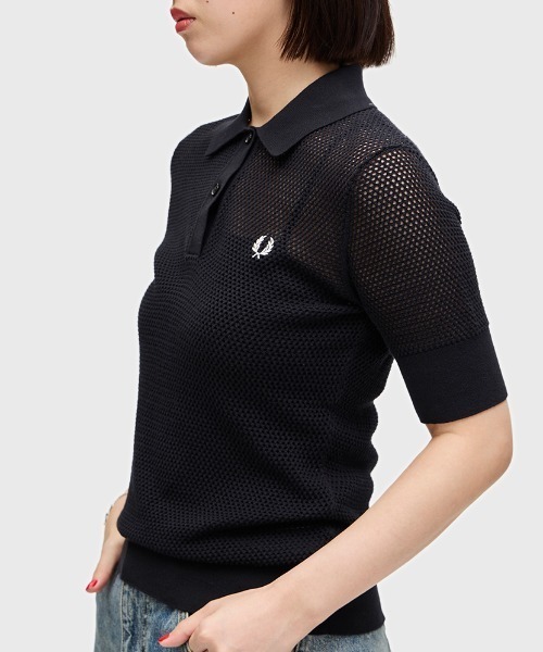 FRED PERRYフレッドペリー／Knitted Poloニットポロ ニットポロ フレッドペリー トップス ポロシャツ 長袖 KNITTED
