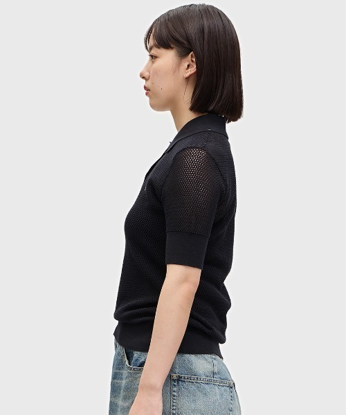 フレッドペリー　ニットポロシャツ　KNIT POLO SHIRT Mesh Knit Polo Shirt(10 760：LIGHT ECRU): | FRED PERRY JAPAN
