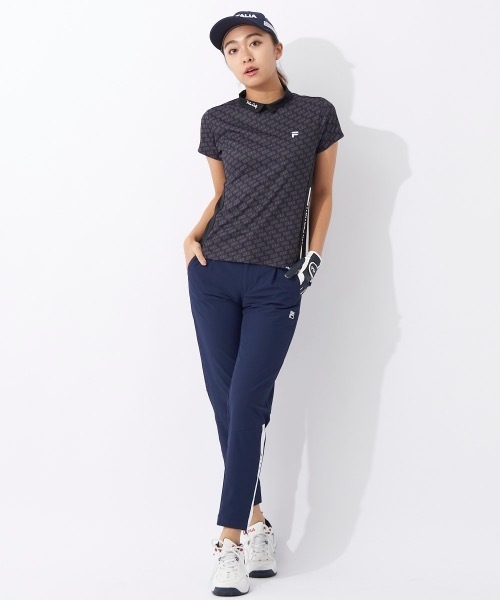 ブラウス シャツ 「FILA GOLF/フィラゴルフ」レディースモックネックシャツ　接触冷感 ゴルフ レディース FILA GOLF ブラウス シャツ 「FILA GOLF/フィラゴルフ