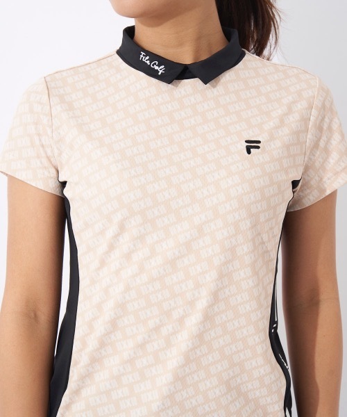 ブラウス シャツ 「FILA GOLF/フィラゴルフ」レディースモックネックシャツ　接触冷感 ゴルフ レディース FILA GOLF ブラウス シャツ 「FILA GOLF/フィラゴルフ