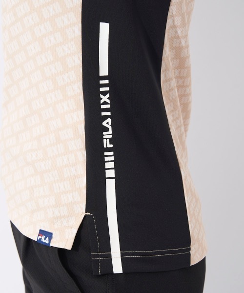 ブラウス シャツ 「FILA GOLF/フィラゴルフ」レディースモックネックシャツ　接触冷感 ゴルフ レディース FILA GOLF ブラウス シャツ 「FILA GOLF/フィラゴルフ