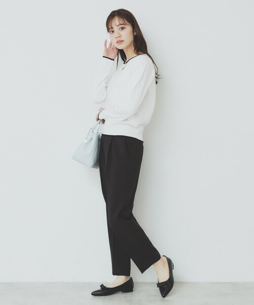 ニット セーター キーネックワイドニット レディース 洗える】BUNNY キーネック ニット / J.PRESS LADIES
