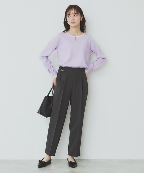 ニット セーター キーネックワイドニット レディース 洗える】BUNNY キーネック ニット / J.PRESS LADIES