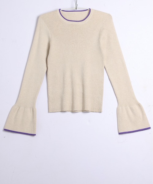 「SUGAR BISKET」 「La-gemme」長袖ニット フリー グレー レディース_画像5