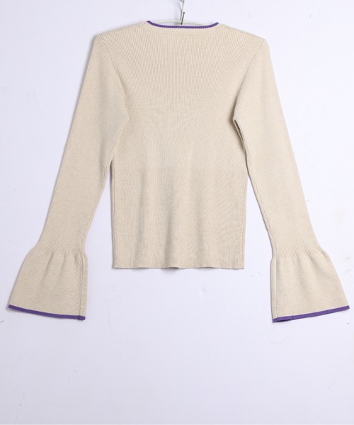 「SUGAR BISKET」 「La-gemme」長袖ニット フリー グレー レディース_画像6