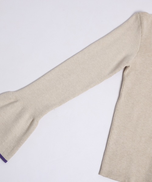 「SUGAR BISKET」 「La-gemme」長袖ニット フリー グレー レディース_画像9