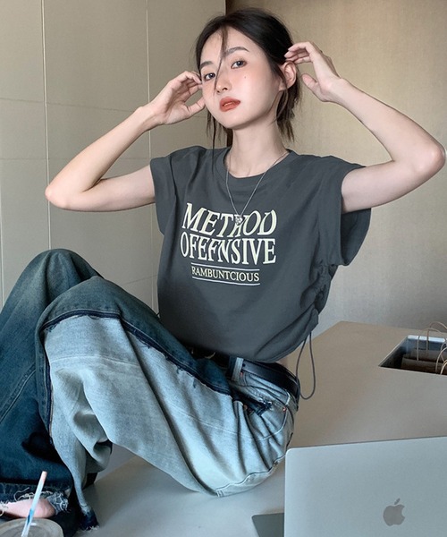 vaultroom ミニクロップドT vaultroom ミニクロップドT ドロストクロップドTシャツ（Tシャツ