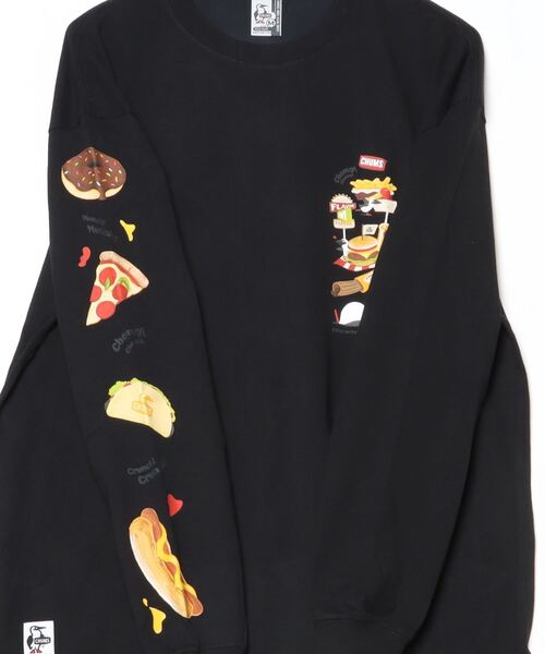 CHUMS tシャツ 「CHUMS」 Fast Food L/S T-Shirt ファストフード