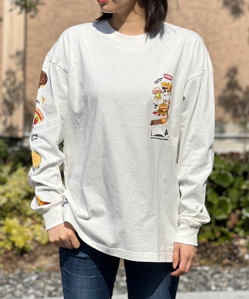 CHUMS tシャツ 「CHUMS」 Fast Food L/S T-Shirt ファストフード