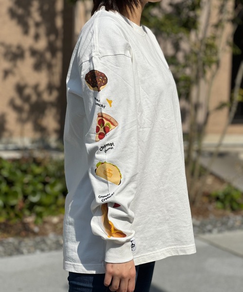 CHUMS tシャツ 「CHUMS」 Fast Food L/S T-Shirt ファストフード