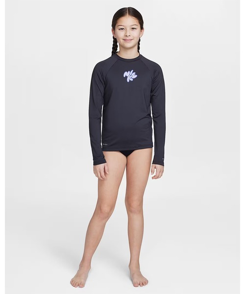 ナイキ nike ラッシュガード NIKE/ナイキ バブルNIKE L/Sハイドロガード キッズ UVケア ラッシュガード NESSF744 キッズ 子供 男の子 女の子 | NIKE | 15