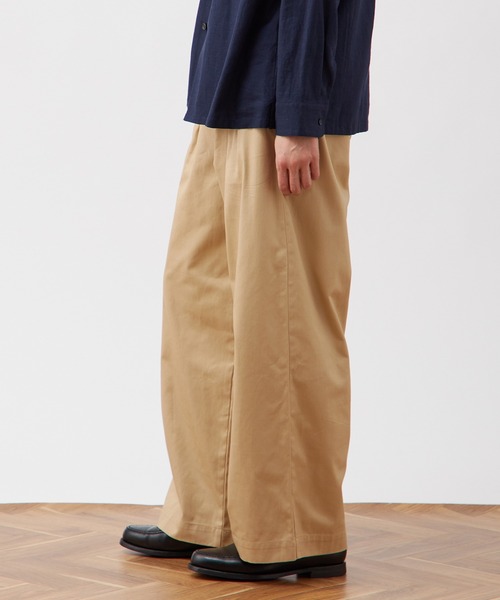 B.C STOCK チノパン ツータック ワイドストレートチノパンツ