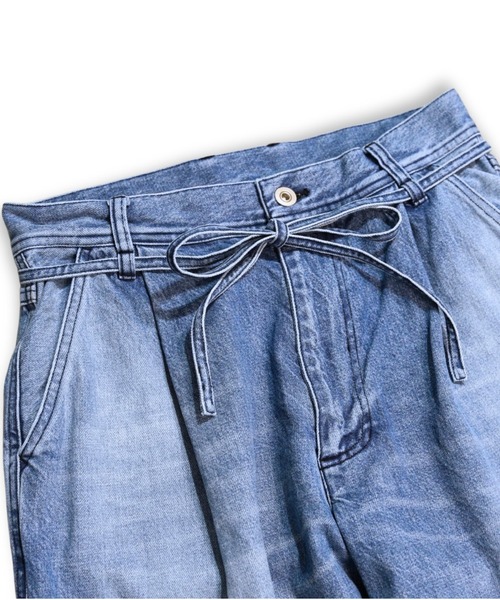 VOAAOV RANDOM CRUNCH DENIM カラー: used VOAAOV（ヴォアーブ） ワイドパンツ ジーンズ TACK DENIM PANTS (USED