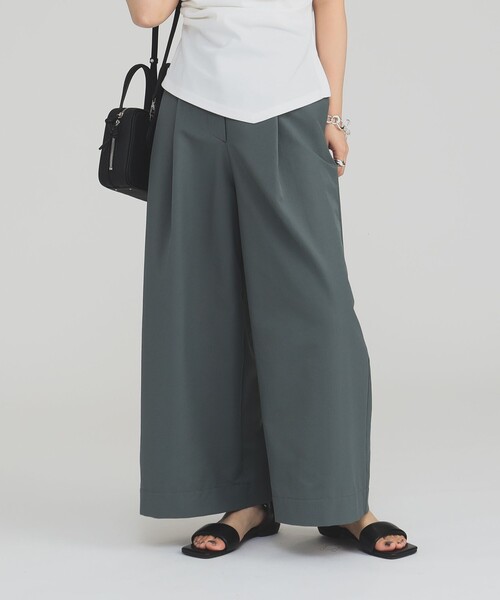 ※値下げしました※Demi-Luxe BEAMS チェックワイドパンツ Demi-Luxe BEAMS（デミルクス ビームス）ハイウエスト ワイド