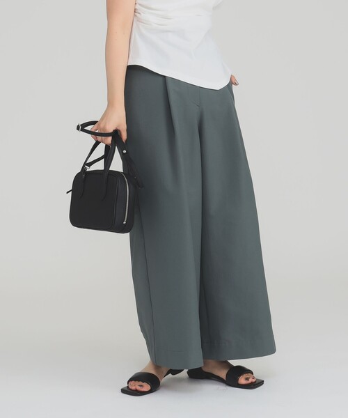 Demi-Luxe BEAMS ベージュワイドパンツ サイズ36 Demi-Luxe BEAMS（デミルクス ビームス）セミワイド ストレート