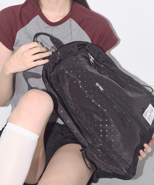 【FANCY CLUB】DOT ROUND BACKPACKドット バックパック / 追跡付 ☆FANCY CLUB☆Dot Round Backpack バッグ 韓国発 (FANCY CLUB