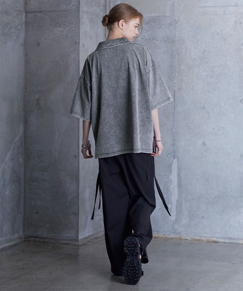 てぃーしゃつ SERACE tシャツ 「SERACE」Vintage design loose chemical short