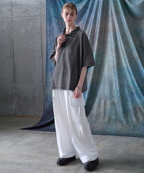 SERACE tシャツ 「SERACE」Vintage design loose chemical short