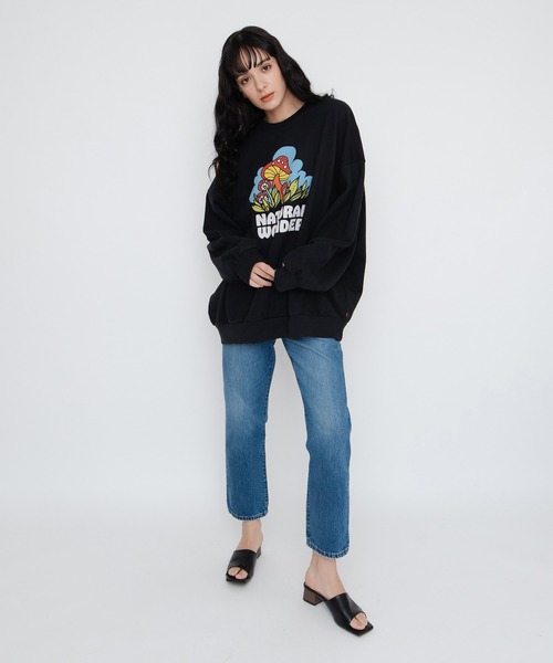 [Levi's] тренировочный cut and sewn S черный женский 