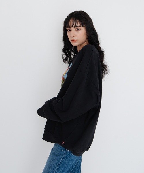 [Levi's] тренировочный cut and sewn S черный женский 