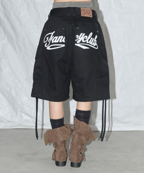 【FANCY CLUB】カーゴ レタリング バミューダパンツ★大人気★ A'GEM/9 × .kom 『 FANCY CLUB/ファンシークラブ』CARGO
