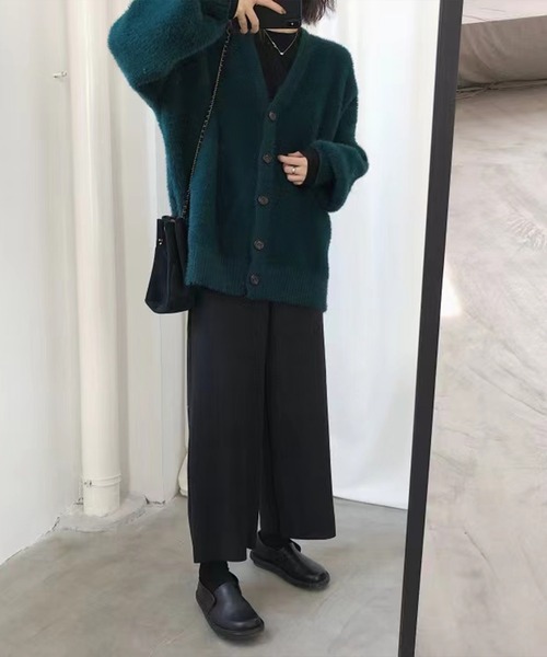 「SpRay」 ニットカーディガン FREE ブラック レディース_画像6