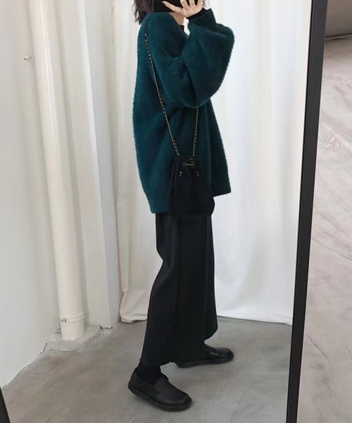 「SpRay」 ニットカーディガン FREE ブラック レディース_画像7