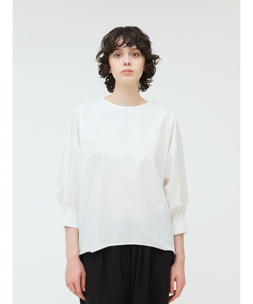 tシャツ mizuiro ind ボートネックコクーンプルオーバー レディース