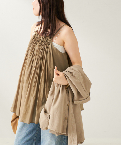 plage gathered design キャミ セール】GATHERED DESIGN キャミ（キャミソール）｜Plage