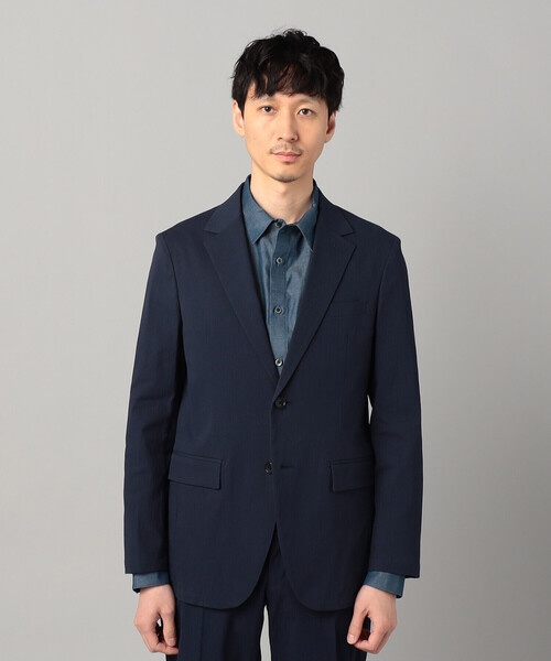 定価4.2万未使用COMME CA MEN コムサメンジャケットグレー M COMME CA MEN（コムサメン） ジャケット ノーカラージャケット 「裏