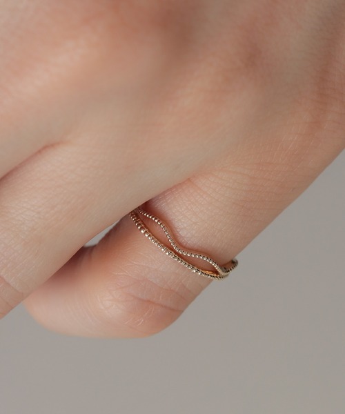 NOIR DE POUPEE k10 ピンキーリング K10 layer ring ピンキーリング グラデミル（リング）｜NOIR DE