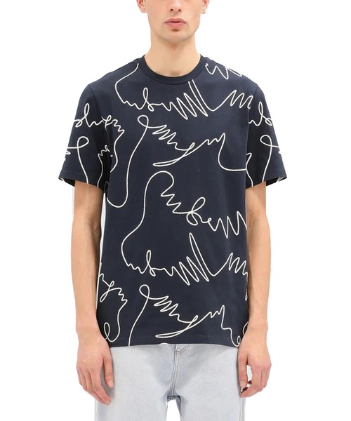 MSGM（エムエスジーエム） tシャツ 「NEW」MSGM One Stroke 刺繍ロゴT