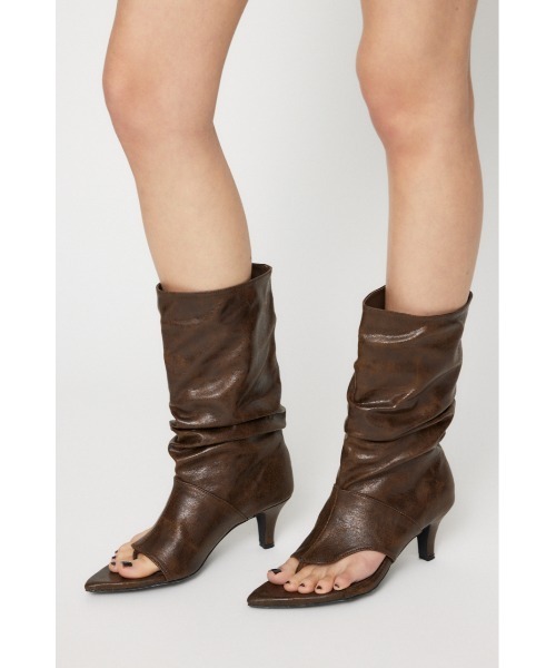 LAGUA GEM ブーツ THONG FAUX LEATHER レディース : ZOZOTOWN
