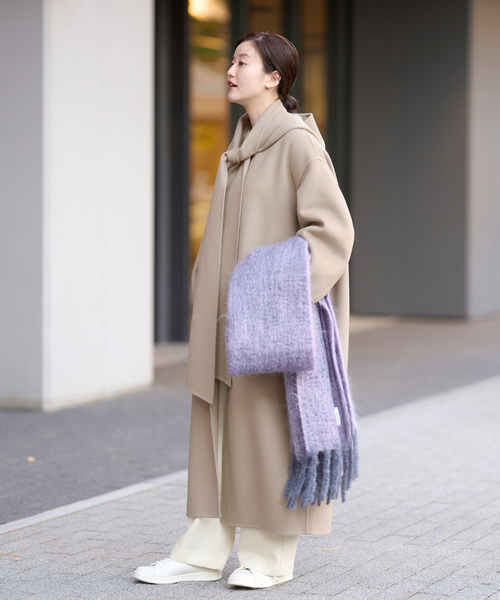 IENA（イエナ） ノーカラーコート 38 グレー レディース : ZOZOTOWN