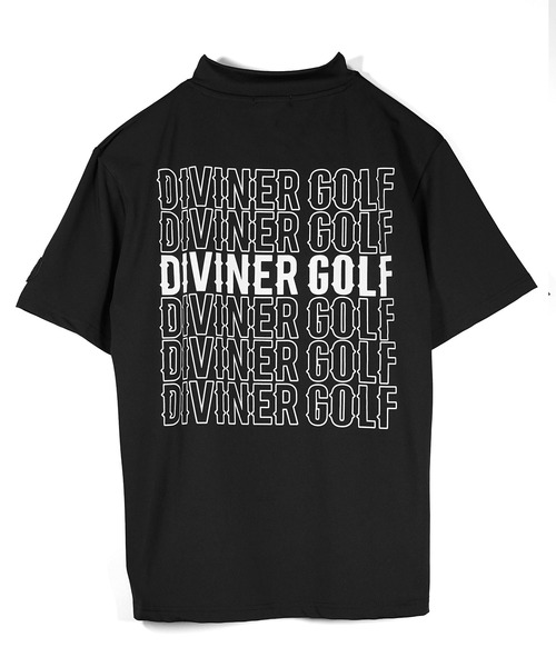 DIVINER GOLF ゴルフ 「DIVINER GOLF」ハーフZIP半袖モック