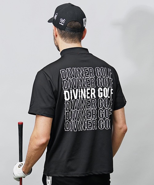 DIVINER GOLF ゴルフ 「DIVINER GOLF」ハーフZIP半袖モック