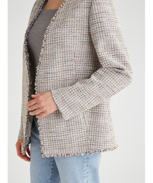 CELFORD（セルフォード） ツイードジャケット 38 ブラック レディース