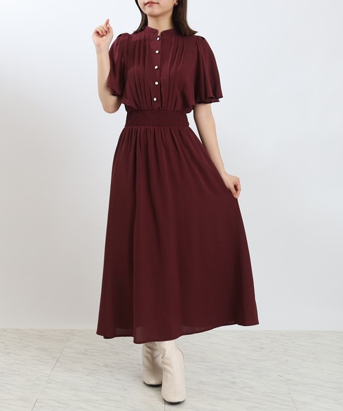 ASTORIA ODIER（アストリアオディール） ワンピース ピンタックフレア