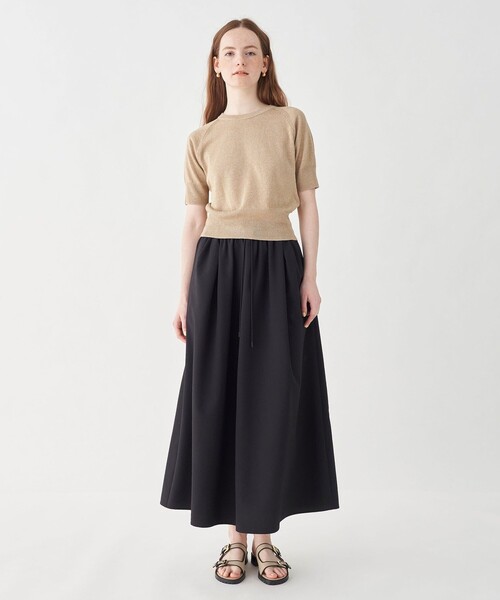 「MACPHEE」 半袖ニット S シルバー レディース MACPHEE 「MACPHEE」 半袖ニット S シルバー レディース