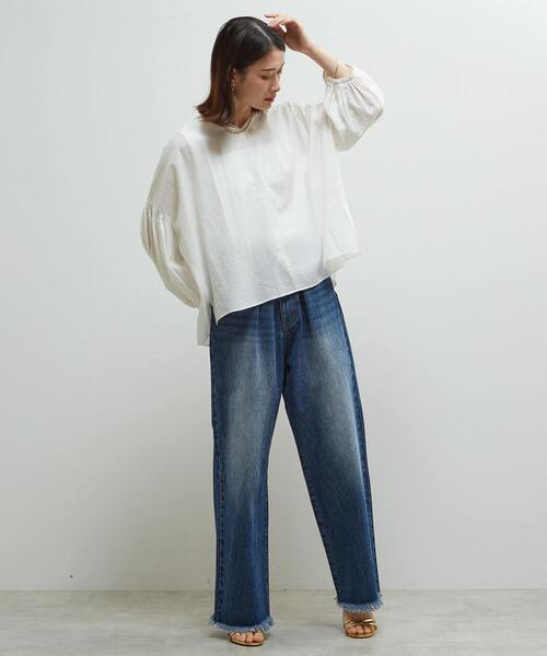 SOFFITTO（ソフィット） ブラウス シャツ 「定番」ギャザーブラウス